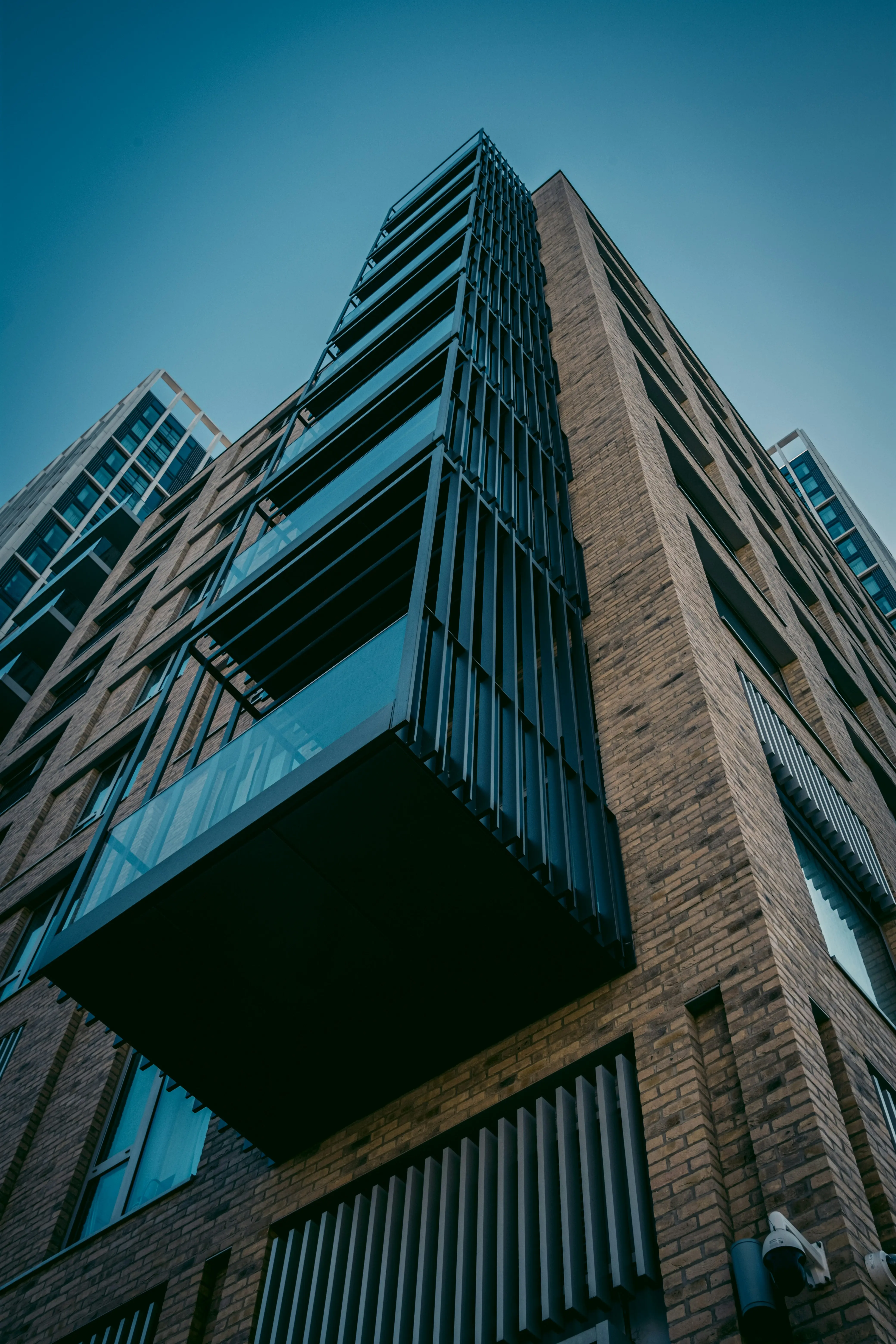 Modern apartment building exterior
